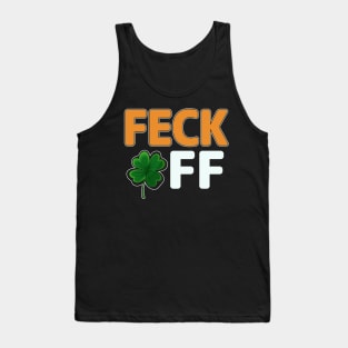 Feck Off Irish Shamrock Tank Top